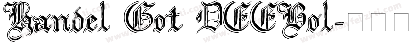 Handel Got DEEBol字体转换